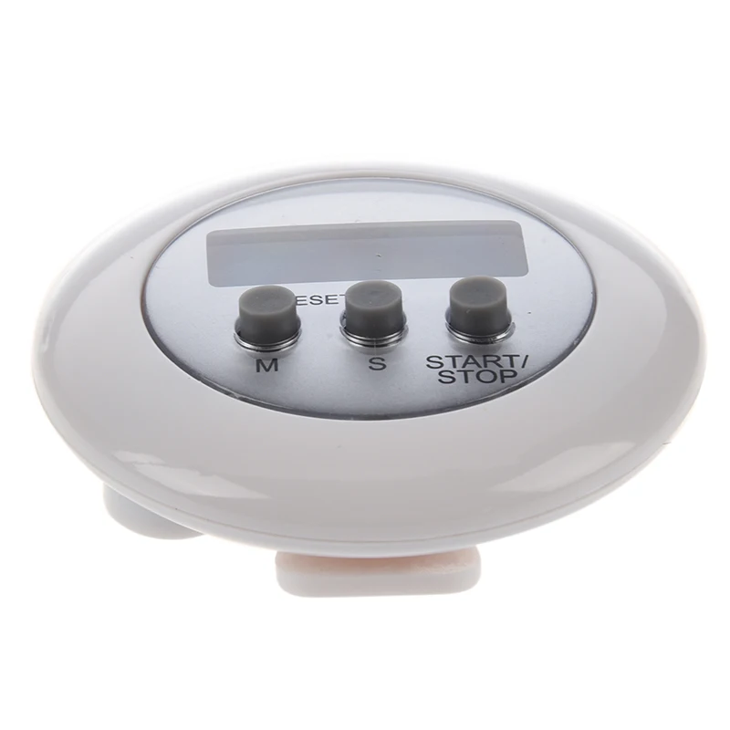 Белый Мини цифровой ЖК дисплей кухонный фотографический будильник с обратным