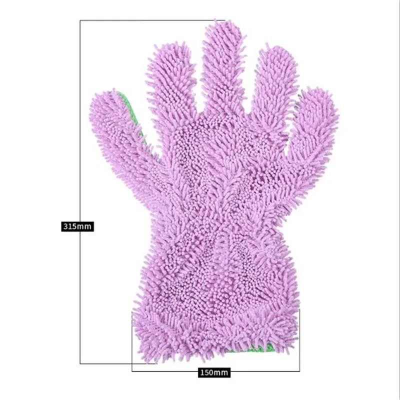 Мягкие перчатки для мытья автомобиля из синели инструмент очистки губка