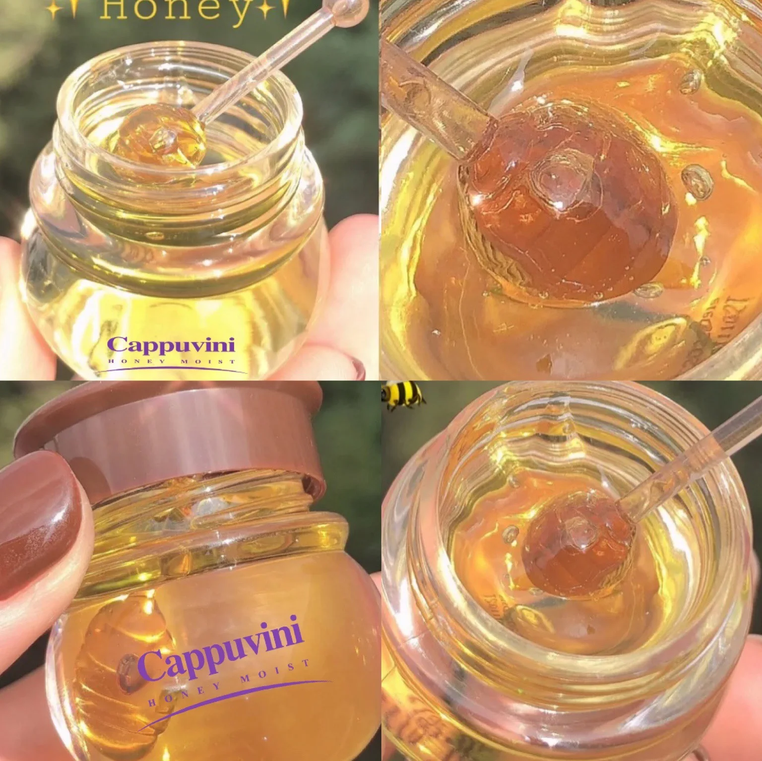 

Honey bottle sleeping lip mask moisturizing hydrating care desalinating lip lines removing dead skin preventing dryness lip care