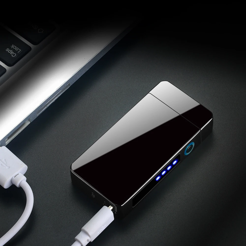 Электрическая зажигалка с двойной дугой USB перезаряжаемая сенсорная Зажигалка