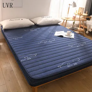 UVR Breathable Latex Mattress High Density Comfortable Cushion Thick Ergonomic Bed Collapsible Tatami Full Size Hotel Pad Bed