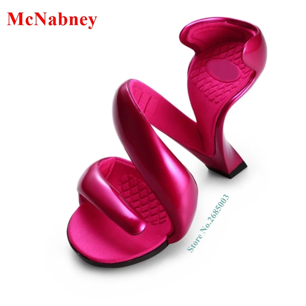 

Bottomless Sexy Snake Shaped Sandals Strange Style Open Toe Ankle Slip On Lady Summer Daliy Party Dress Wedding Sandals Shoe
