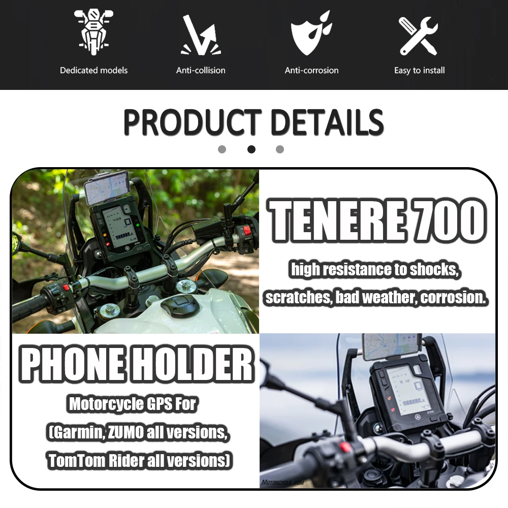 motorcycle accessories mobile phone holder gps tablet phone holder mobile navigation holder usb for yamaha tenere 700 tenere 700 free global shipping