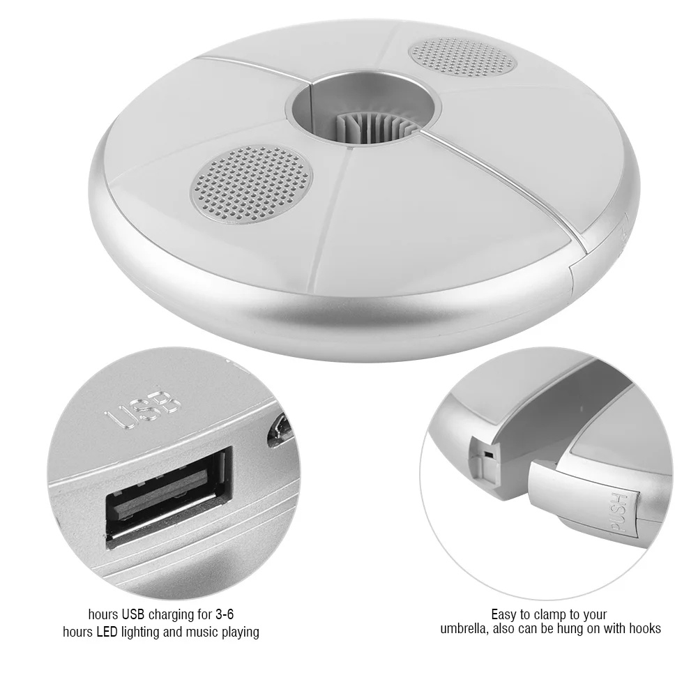 Многофункциональный качественный прочный зонт с USB зарядкой цветной