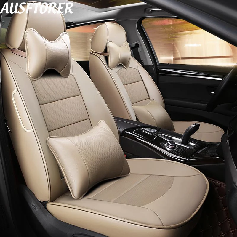 Чехлы AUSFTORER на сиденья из воловьей кожи для KIA Opirus 2008 чехлы автомобильные кожаные