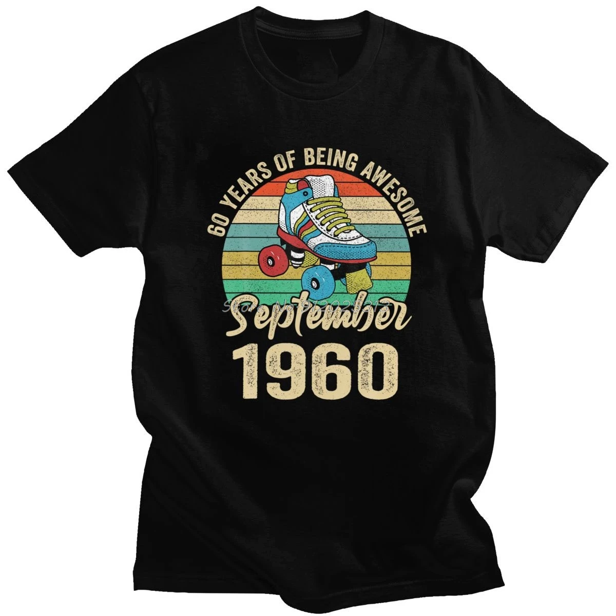 

Stylish September 1960 T-Shirt For Men Short Sleeve Leisure 60 Year Old Shirt 60 Birthday Gift Tshirts Cotton Tee Shirt