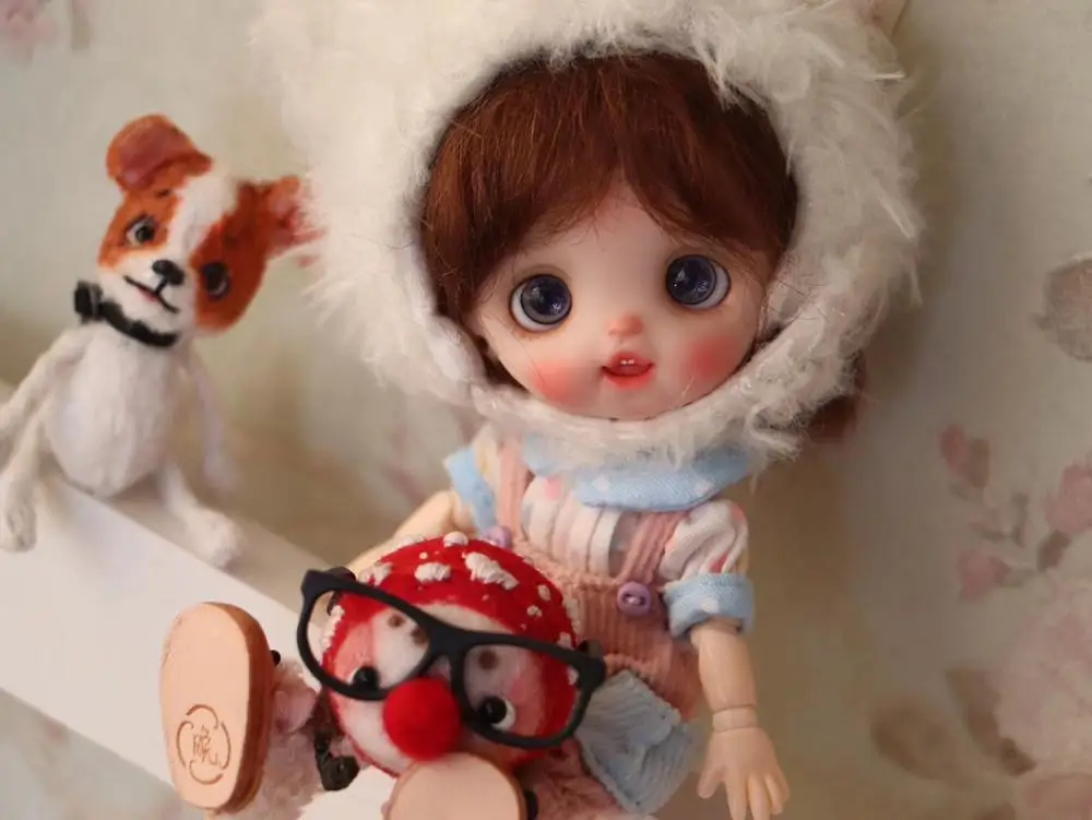 Голова куклы OB11 1/8 BJD голова OB полимерная глина для творчества 2020313|Куклы| |