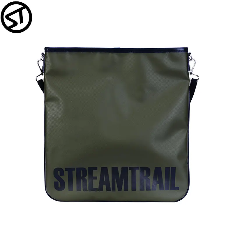 Stream Trail Waterproof Outdoor SD Flat Bag Shoulder Dry Sack Water Resistant Magnetic Button Closure City Urban Office Daypack