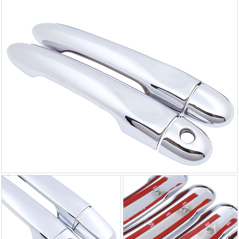 for Renault Clio IV MK4 2012 2013 2014 2015 2016 2017 2018 2019 Chrome Door Handle Cover Catch Trim Set Car Styling Accessories |