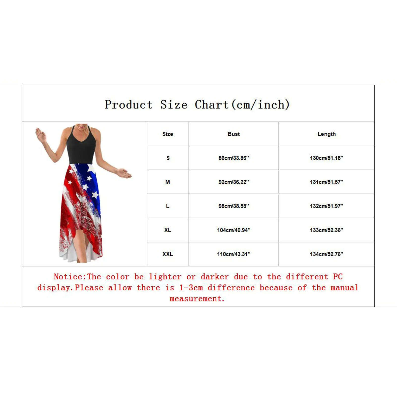 

Ladies Summer Dress Strapless Shoulder Independence Day Festival Printed V-neck Halter Halter Dress Stripe Plus Size Dresses#40