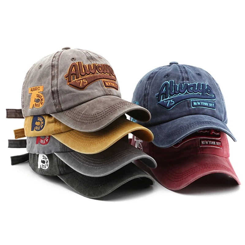 

New Fashion Baseball Cap For Women Men Cotton Soft Top Hats Embroidery Letter ALWAYS Summer Sun Caps Snapback Hat