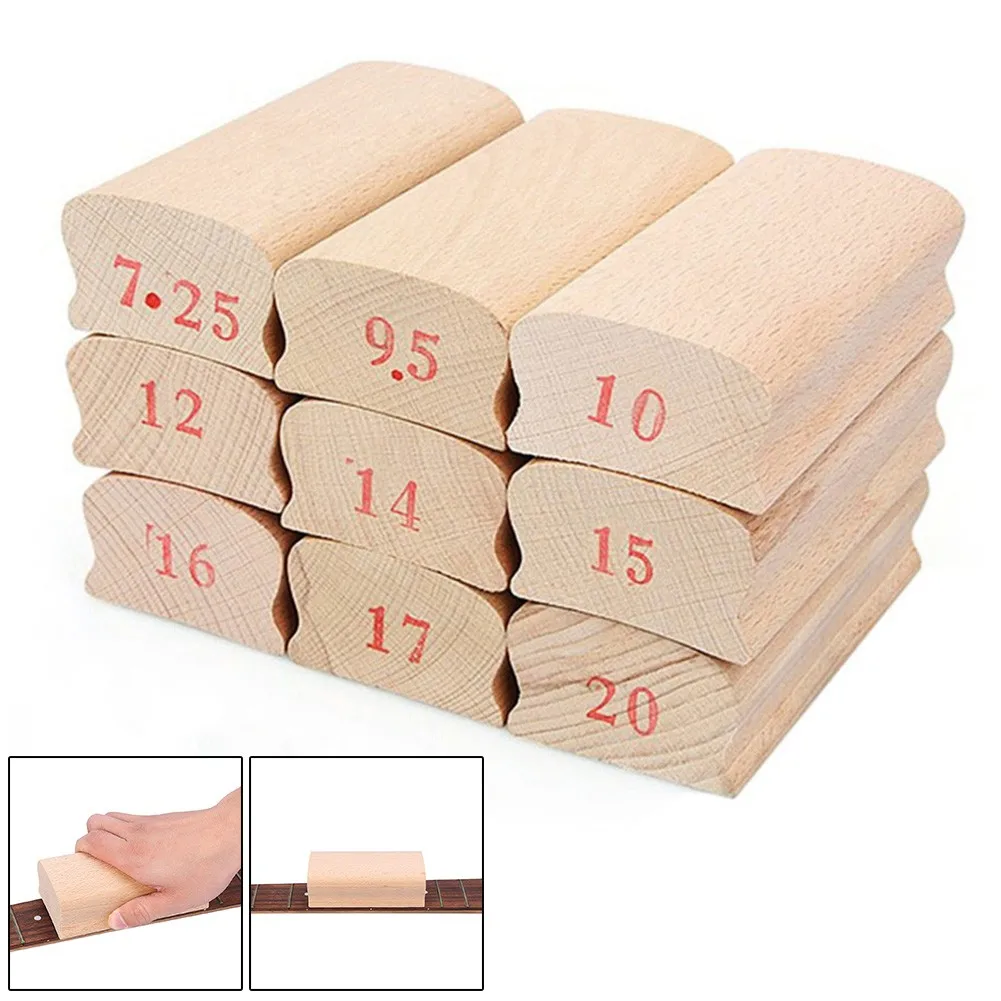 

1PC Guitar Radius Sanding Block For Guitar Bass Fret Leveling Fingerboard Luthier Tool 7.25"-20" Guitar Bass Accessories