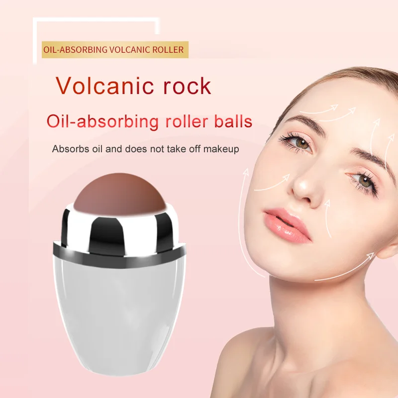 

Facial de-oiling ball volcanic stone oil-absorbing bead