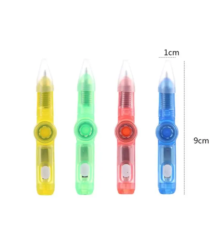 

LED Spinning Pen Ball Pen Fidget Spinner Hand Top Glow In Dark Light EDC Stress Relief Toys Kids Toy Gift School Supplies N0HD