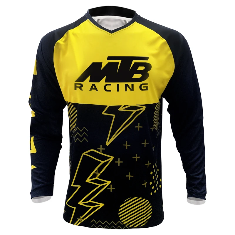 

MTB Shirt Bicycle Shirt Downhill Jersey Men's Long Sleeve Motorcycle Jersey Racing Shirt Riding Jersey Mountain Bike Team Shirt