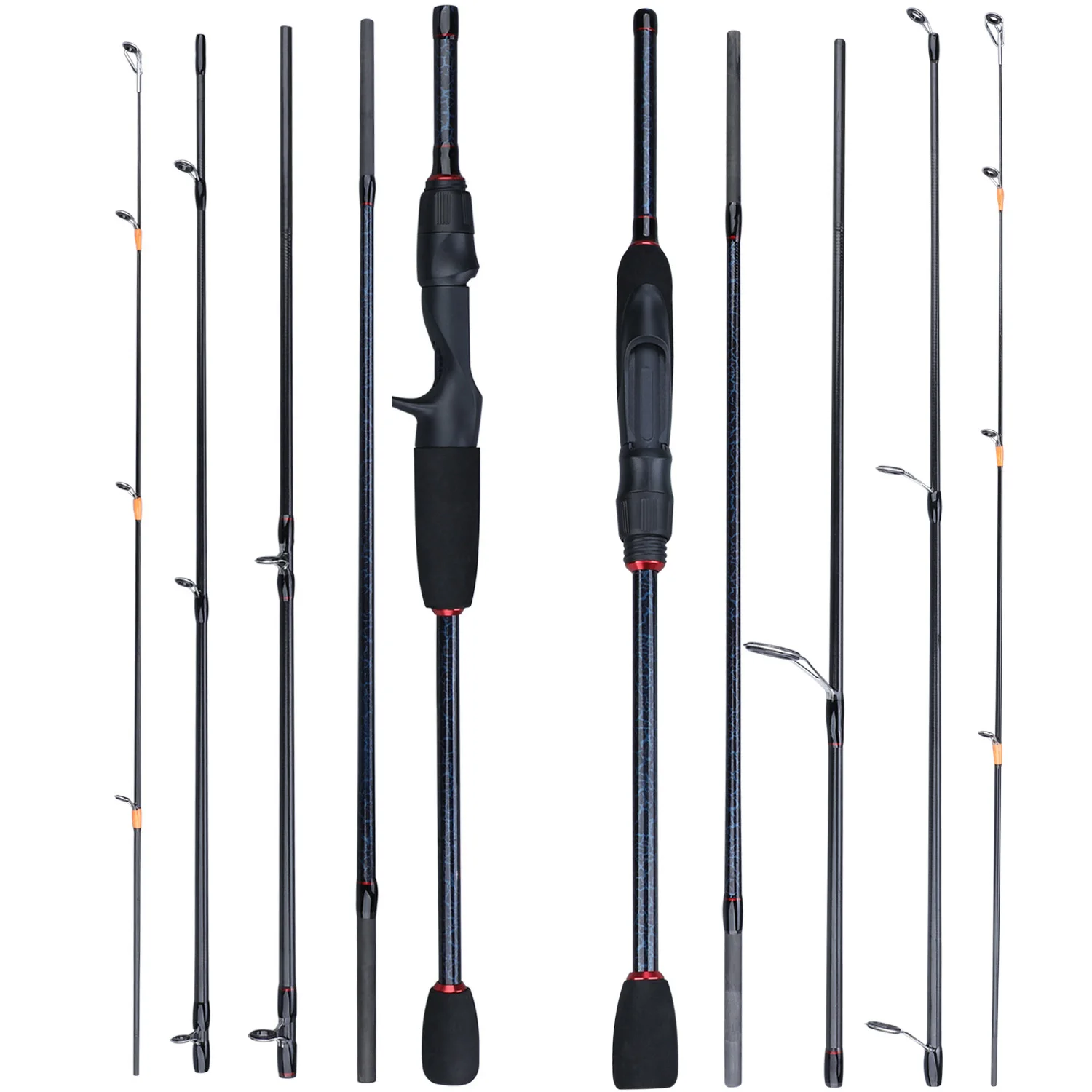 

Спиннинг Sougayilang, карбоновая удочка, 5 секций, 1,8-2,4 м, ультралегкий, подходит для путешествий