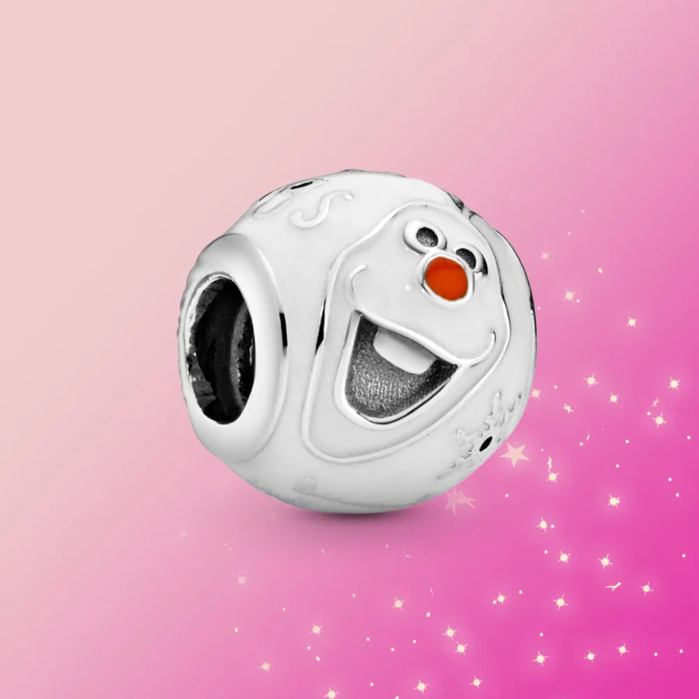 Женский браслет из серебра 925 пробы с подвеской Холодное сердце | Украшения и