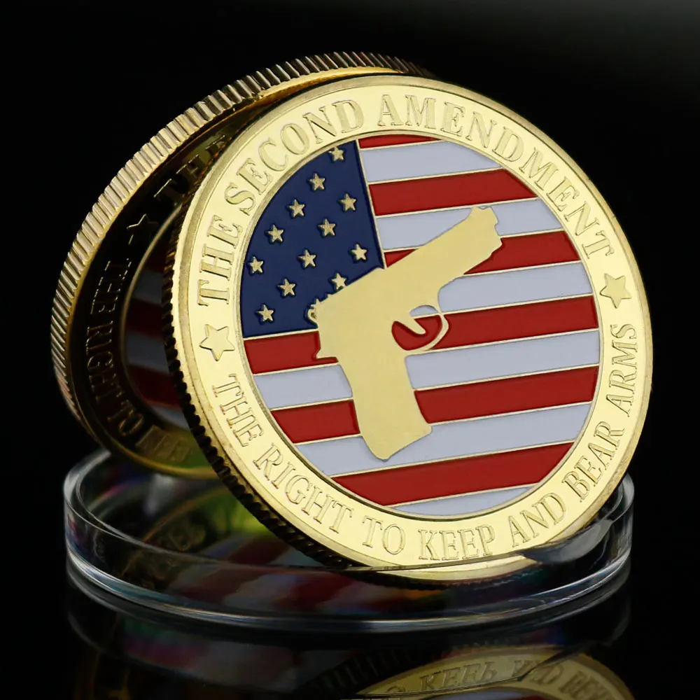 Сувенир второй изменить право хранить и нести оружие монета с холодным покрытием