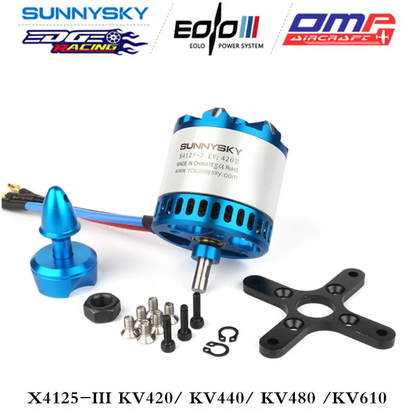 Hot sale Original Sunnysky X4125 III 70E X-Fixed Wing Series-V3 Brushless Motor for 3D Glider and Aerial Airplane | Игрушки и хобби
