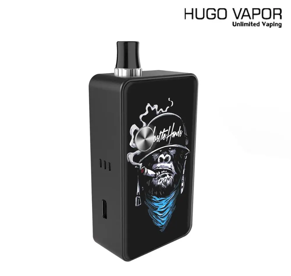 Электронная сигарета Pod System Kit набор вейпов Hugo Vapor Planet 45W картридж 3 мл питание от