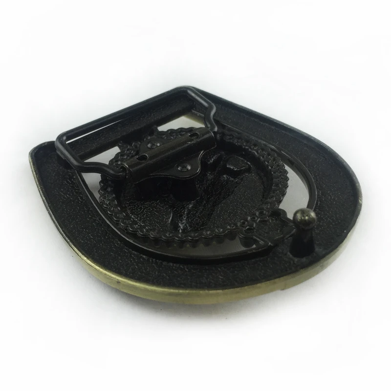 Винтажный Бронзовый 3D Подкова ремень пряжка голова лошади металлический пряжки