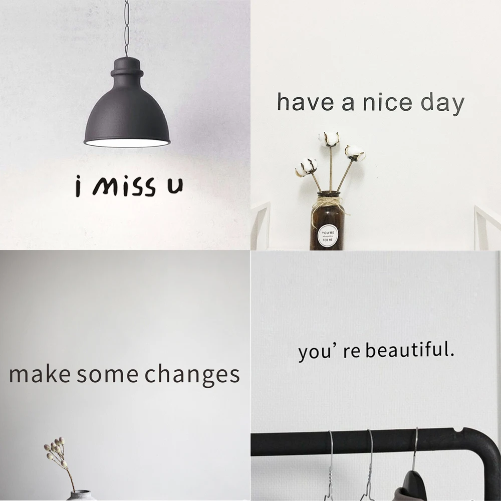 8 видов стилей слова имеют хороший день наклейки на стену домашний Декор Гостиная