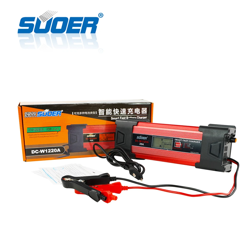 Suoer【 гель Батарея Зарядное устройство 】 алюминиевая крышка 25В 6A литий-ионный