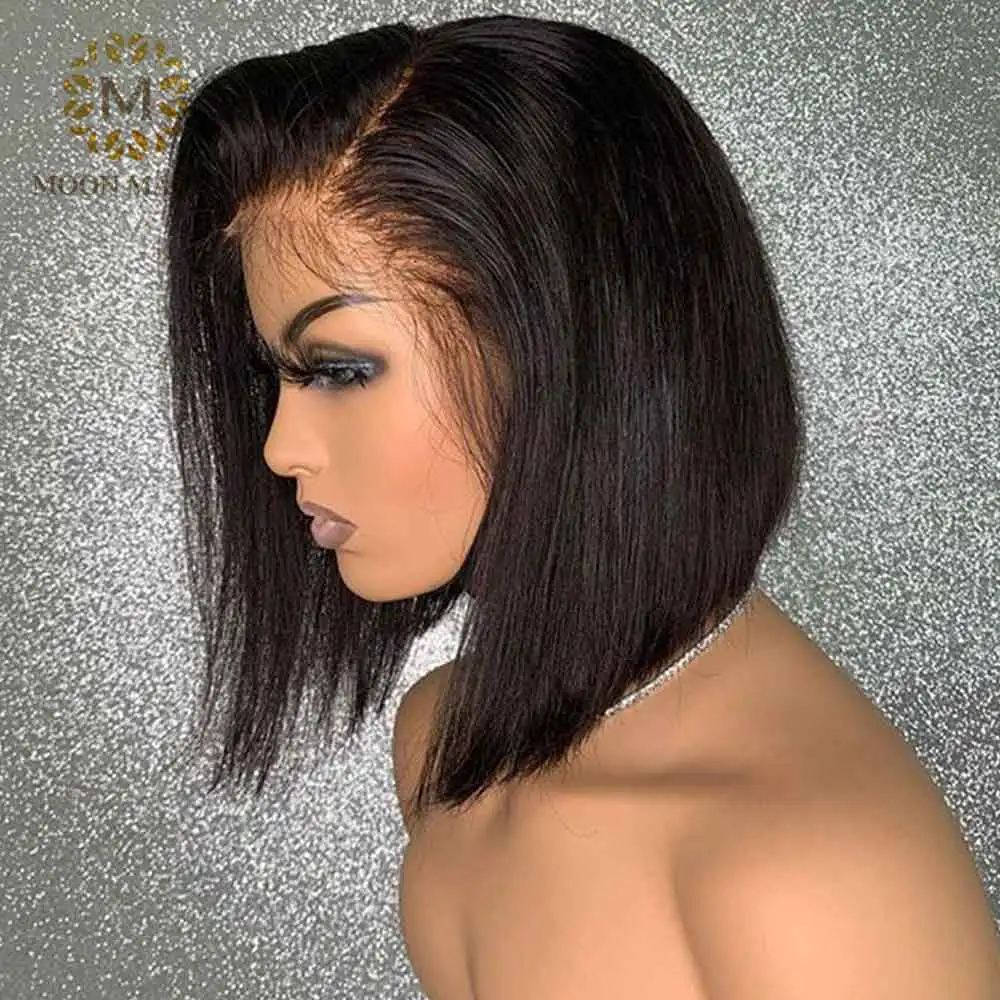 Парик с вырезами лодочкой парик фея прямые парики для черных женщин из