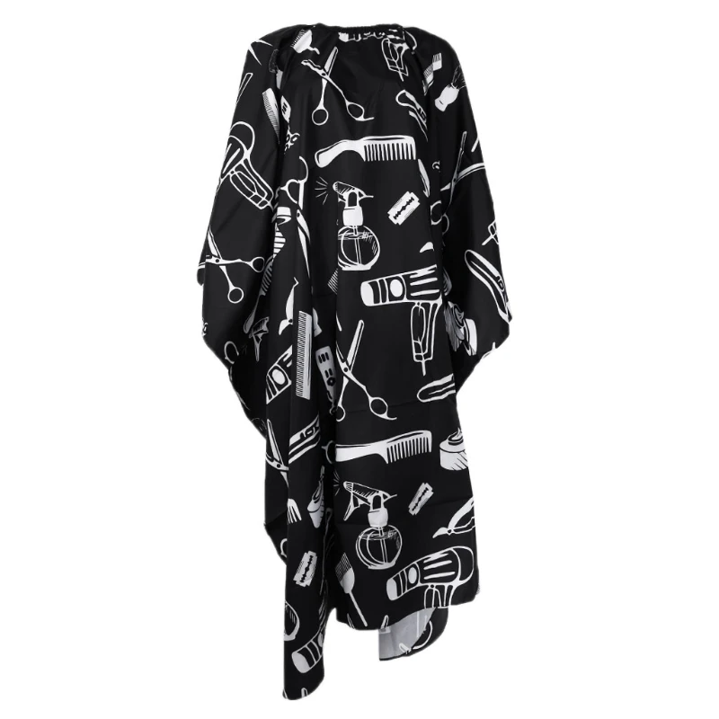 

Professional Barber Cape Haircutting Salon Print Apron Waterproof Anti-static 896D