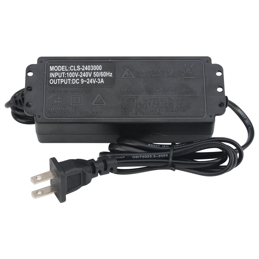 Адаптер питания с регулируемой яркостью и цифровым дисплеем стандарт ЕС/США |