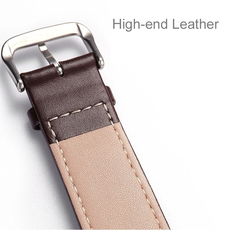 

2020 Geniune Leather Band For Apple Watch Series 6 SE 5 4 3 2 1 Smart Bracelet Wrist Strap For Iwatch 38 40 42 44mm Women Men