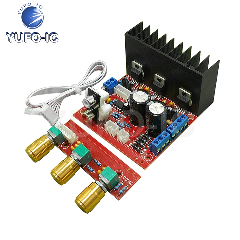 Плата усилителя мощности Tda2030a для компьютера 2 шт. сабвуфер 1 3-канальный динамик