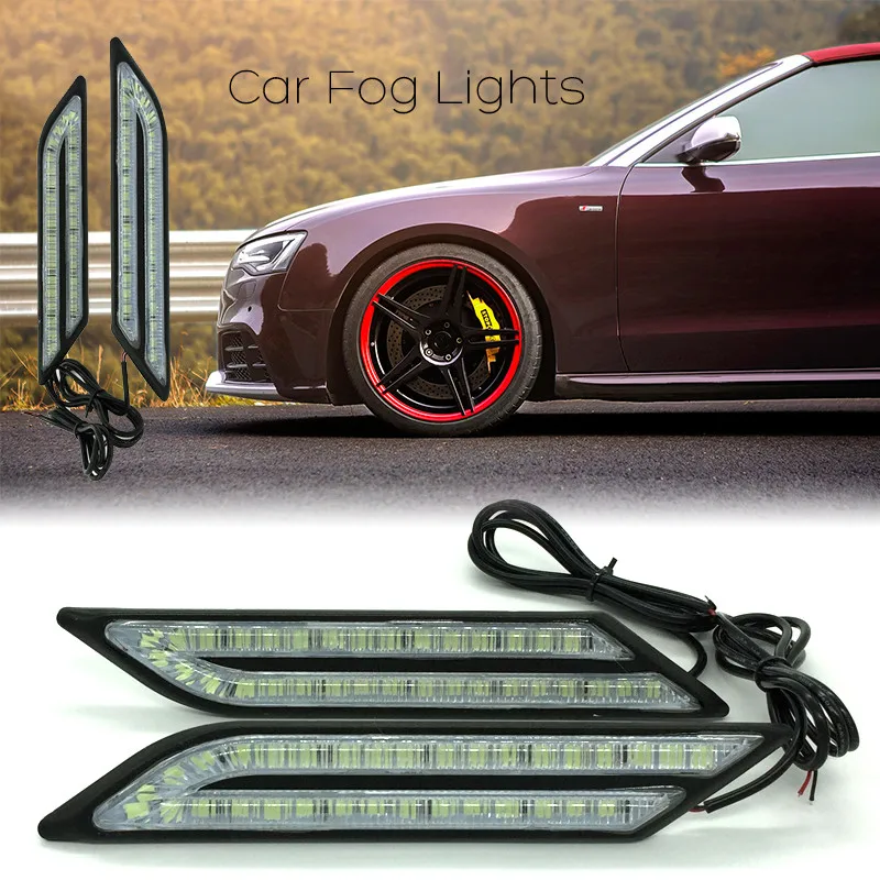 Daytime Running Lights Car Brake And Steering Light Source 2Pcs/Set Fog DRL Universal Styling Waterproof#226073 | Автомобили и