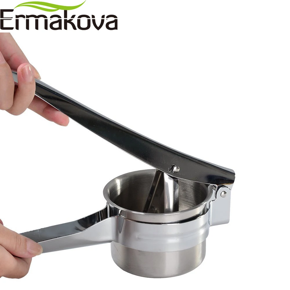 ERMAKOVA картофеля Ricer Нержавеющая сталь Картофельная давилка фрукты Пресс Еда