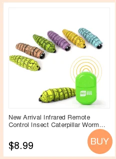 Новое поступление инфракрасный пульт дистанционного Управление насекомых Caterpillar червь макет поддельные RC игрушка животное фокус шуток шутки для детей и взрослых