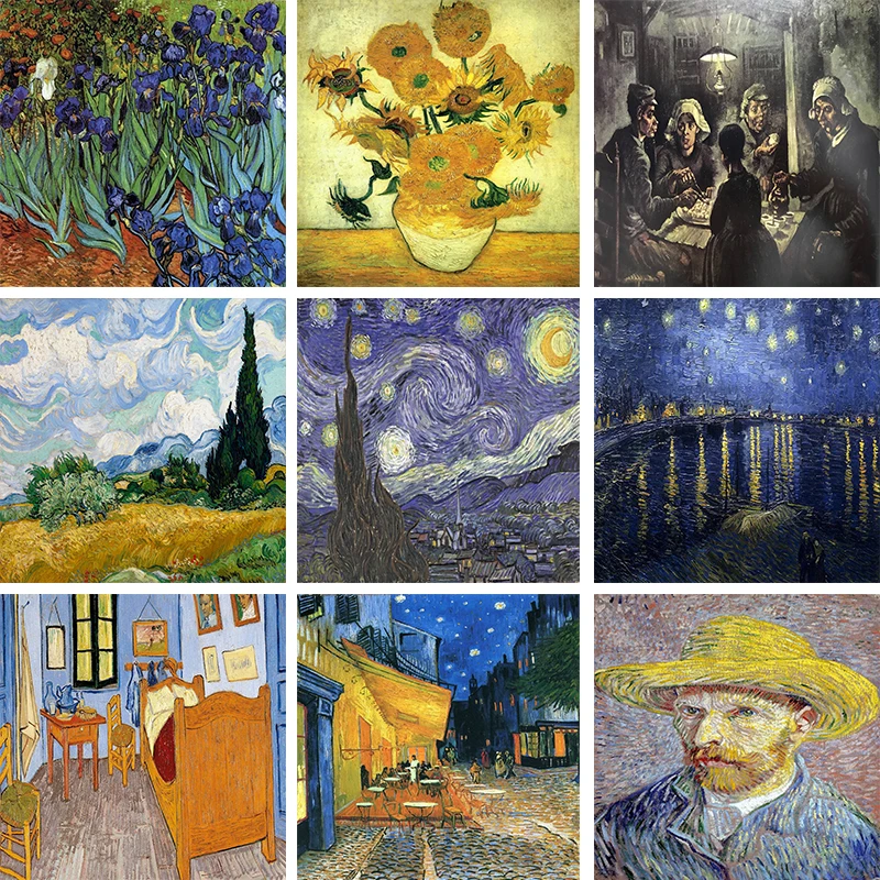 

Great Painter Vincent van Gogh 5D DIY Diamond Painting Full Square Round Diamond Embroidery Sale Rhinestones Pictures