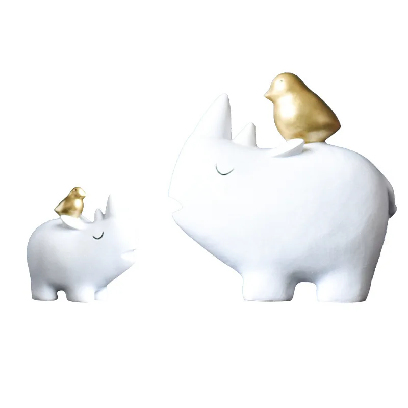 Украшение для дома фэнтезийная птица Рино модель украшение животное