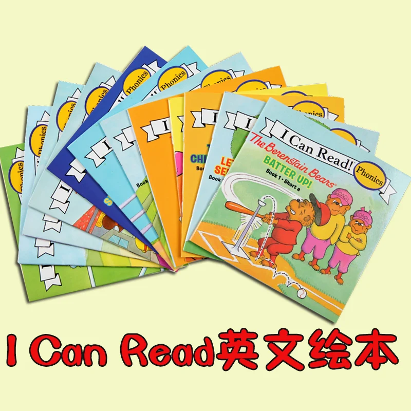 

12 Books I Can Read Phonics Books My Very First Berenstain Bears English Picture Story Pocket Book for Children early education