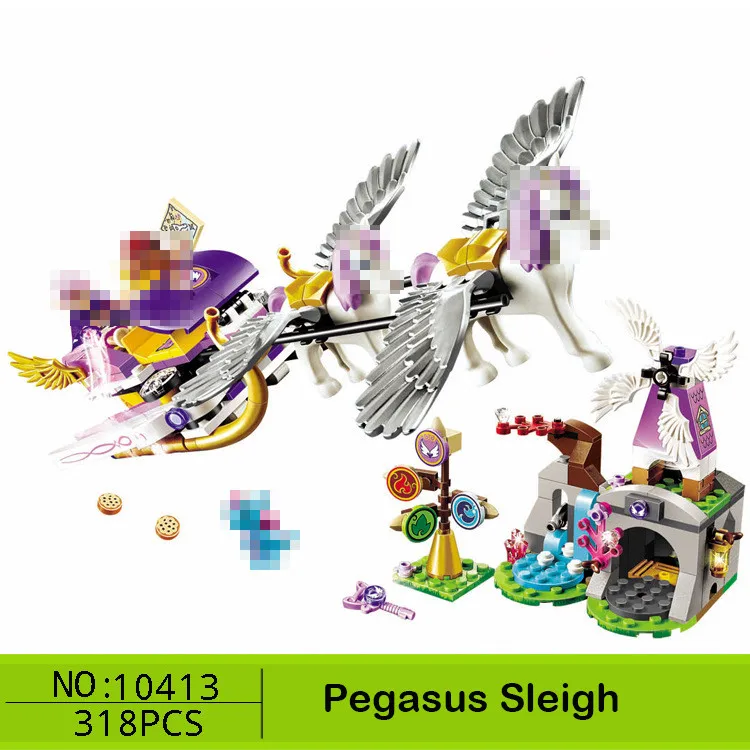 BELA Elf серия Дракон Лава пещера развивающие строительные блоки детские игрушки