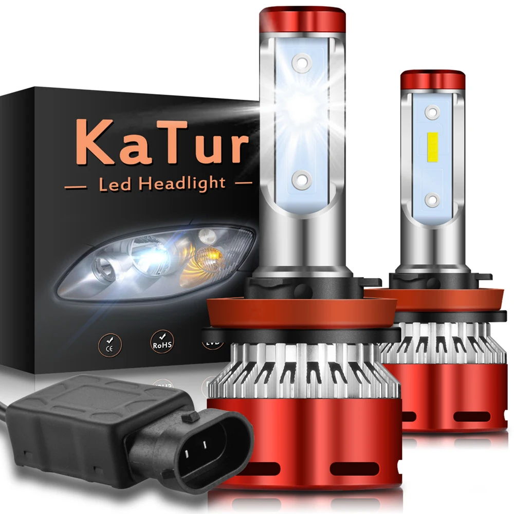 Светодиодные автолампы HB3 HB4 9005 9006 H4 H11 H7 H1 9003 2 шт. лампы для головных фонарей Mazda 3 6