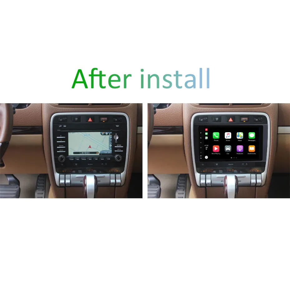 Android 9 0 Авторадио встроенный gps навигатор CarPlay совместим с Porsche Cayenne S GTS 2003 2010 Car