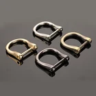 Съемная D-образная пряжка с открытым винтом, скоба, застежка, кожаная сумка для рукоделия