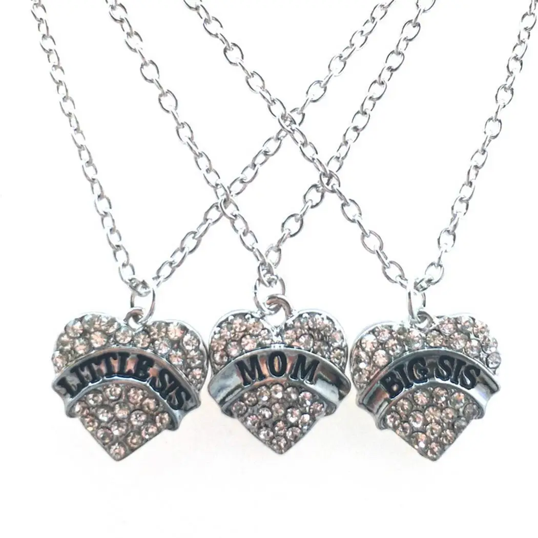 Новое модное женское ожерелье с подвеской в форме сердца СемьЯ Очаровательная