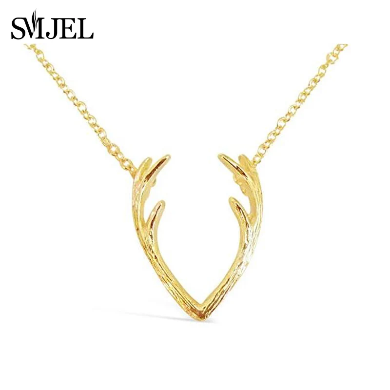 Женское Ожерелье SMJEL с двойными кольцами Модная бижутерия на каждый день