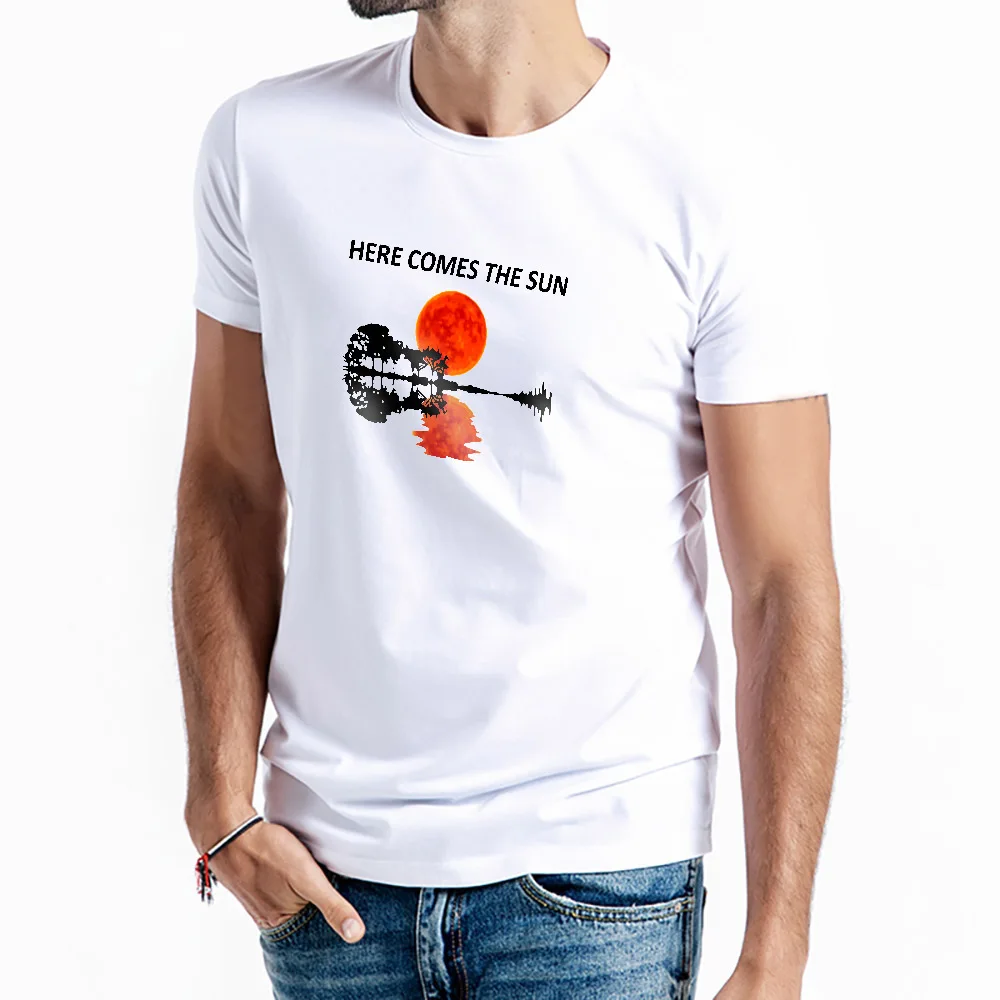 Футболка мужская с коротким рукавом и круглым вырезом модная тенниска принтом