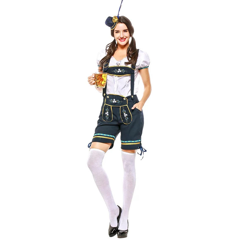 Костюмы на Хэллоуин для женщин Делюкс Бавария Костюм Октоберфест Мужчины