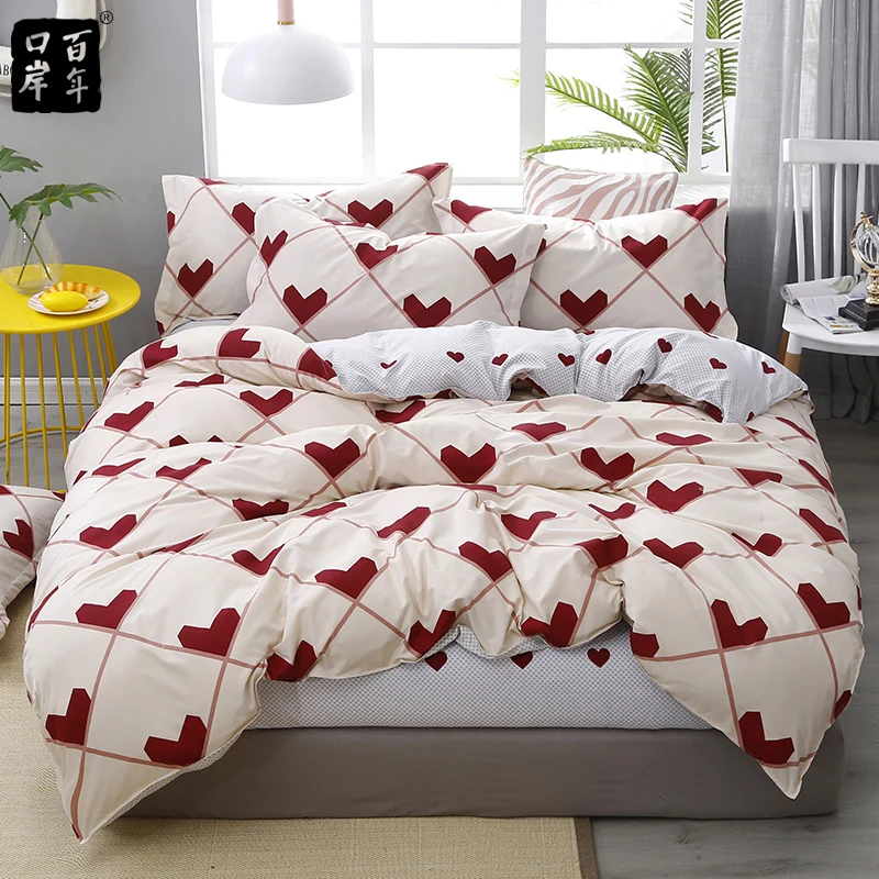 Постельное бельё Постельные принадлежности набор 4 шт./компл. постельное белье