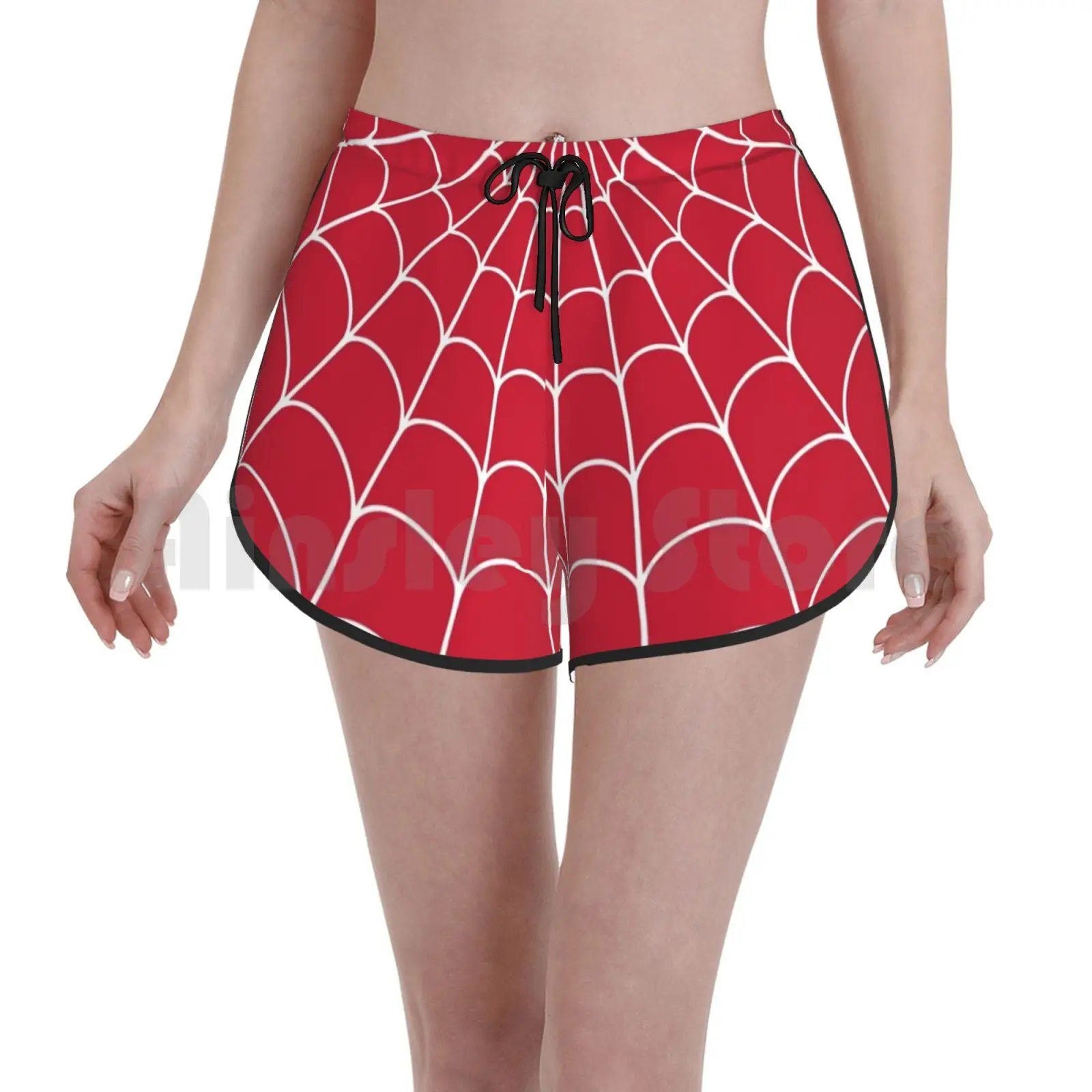

Шорты для плавания Red Spider Web, пляжные женские шорты, рюкзак пауком, паук