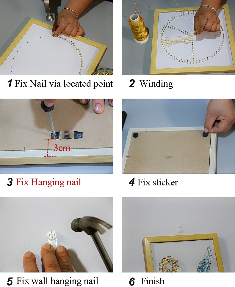 Подарок ручной работы DIY струнная художественная живопись Баскетбол Кобе НБА вентиляторы футбол Месси домашний декор из дерева DIY ремесла набор декоративный Рисунок