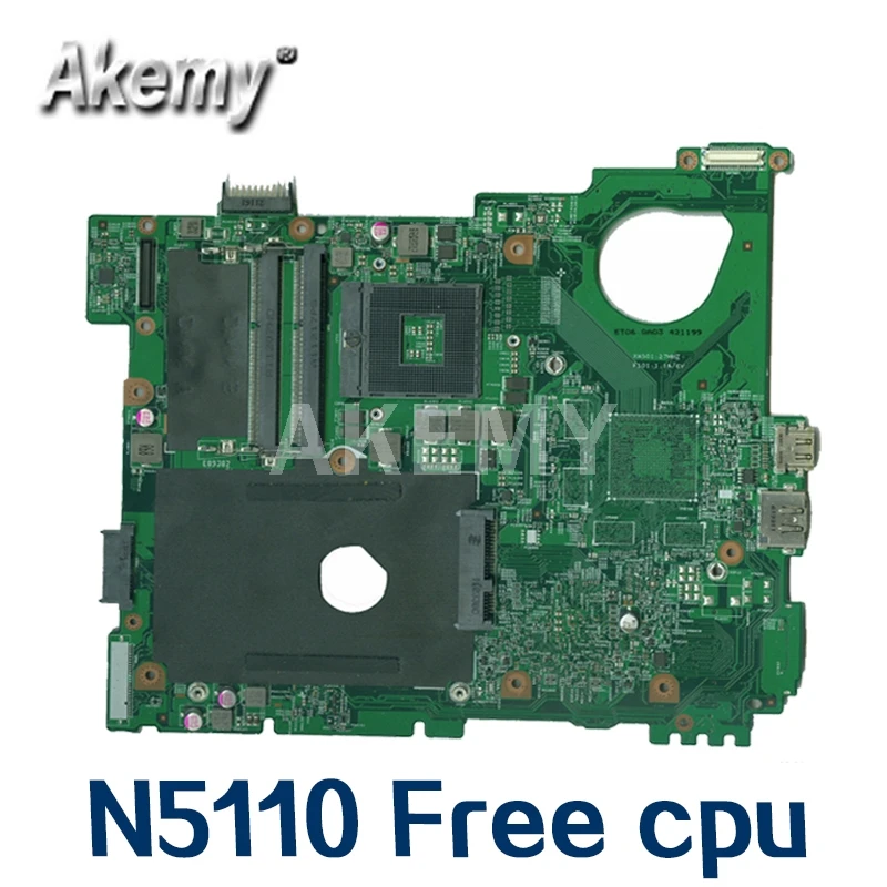 

Akemy N5110 материнская плата для For DELL inspiron 15R N5510 CN-0G8RW1 0G8RW1 G8RW1 HM67 тестовая материнская плата 100% рабочий процессор